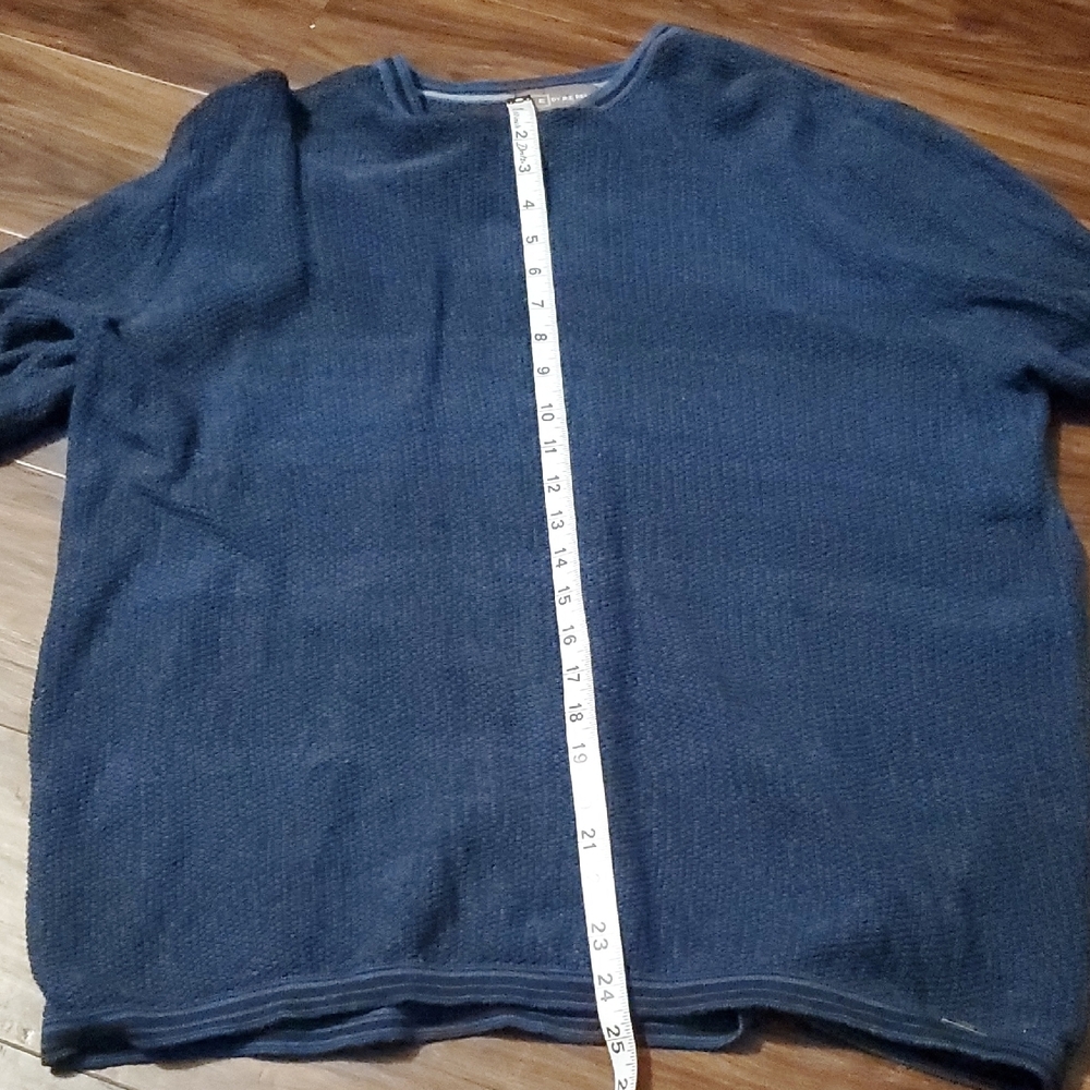 Ike Behar Navy Textured Waffle Knit Sweater - Picture 6 of 8